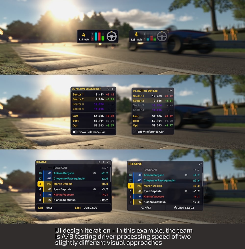iRacing's new ui