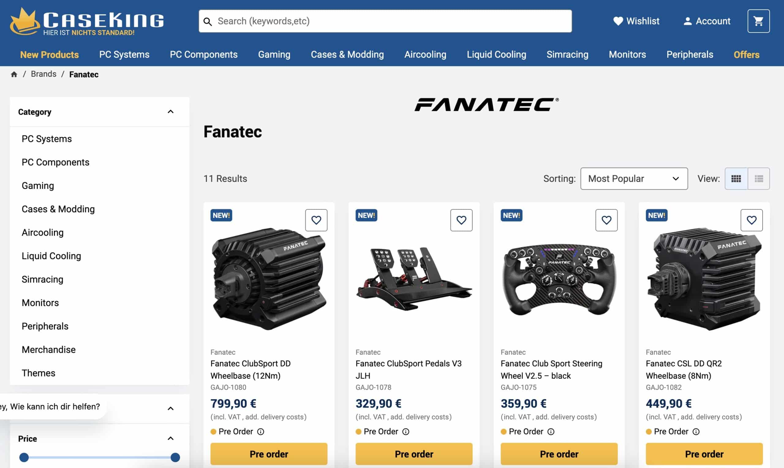 CaseKing Fanatec