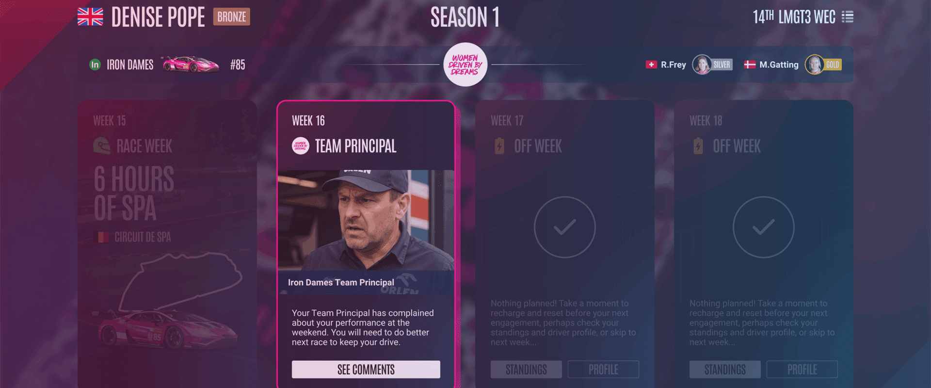 LMU career Mode
