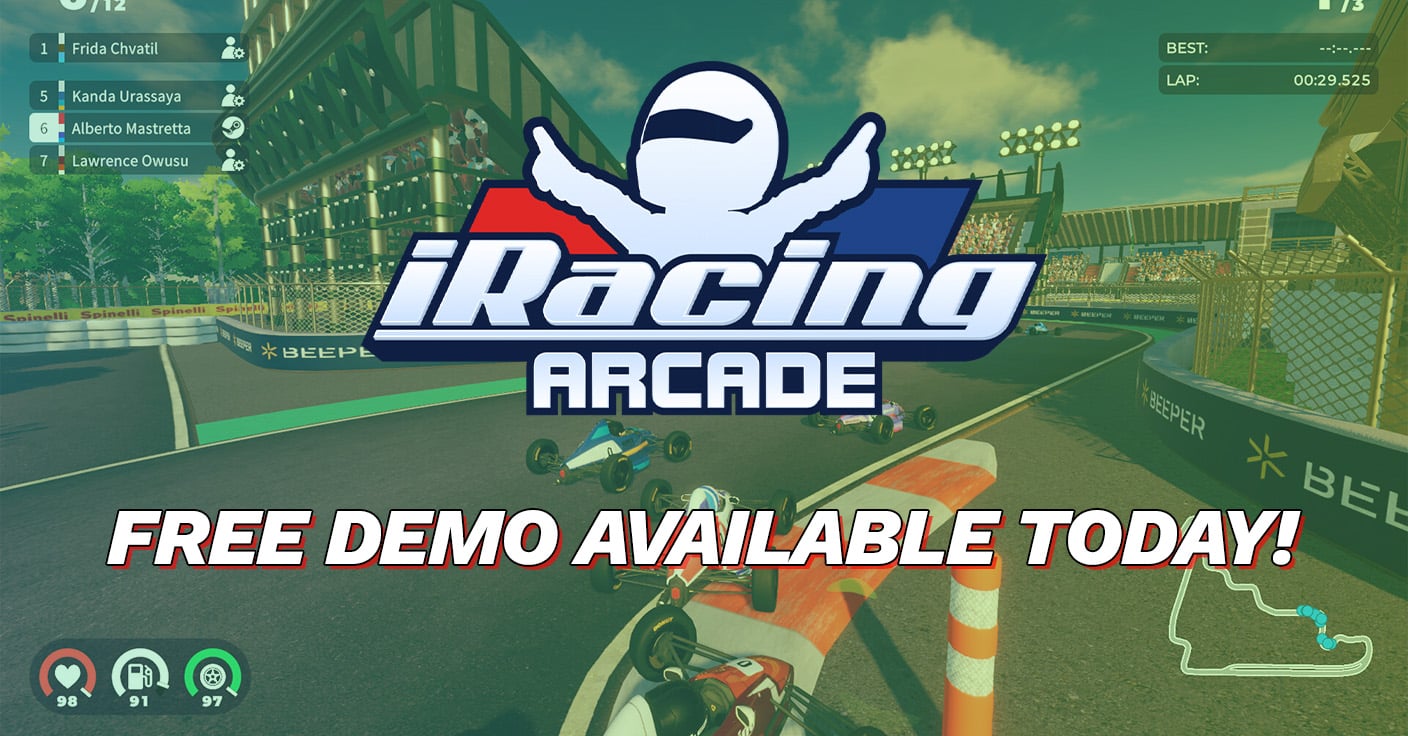 iRACING ARCADE FREE DEMO AVAILABLE TODAY!